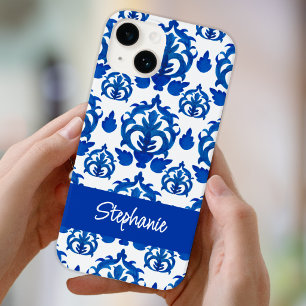 Blauwe Franse Toile Naam Case-Mate iPhone 14 Hoesje
