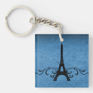 Blauwe  Franse Vlaamse AcrylSleutelhanger Sleutelhanger