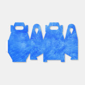 Blauwe Fur Frenzy Favor Box Bedankdoosjes (Uitgevouwen)