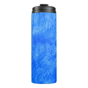 Blauwe Fur Frenzy Thermische Tumbler Thermosbeker