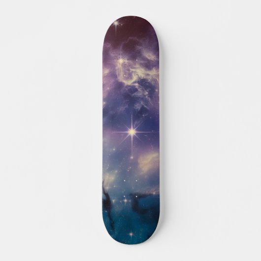 Blauwe galaxy Nebula Skateboard (Voorkant)