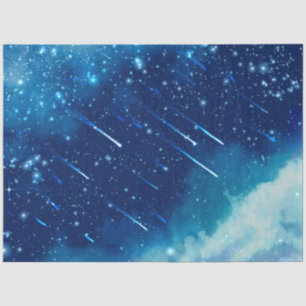 Blauwe Galaxy Serie Ontwerp 6 Tissuepapier
