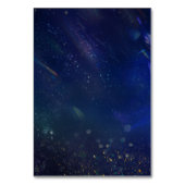 Blauwe Galaxy Trouwtafel Nummer Teken Kaart (Achterkant)