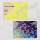 BLAUWE GEEL WAVEL EN CIRCLS VISITEKAARTJE (Voorkant / Achterkant)