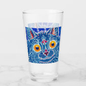 Blauwe geitenkat glas (Achterkant)