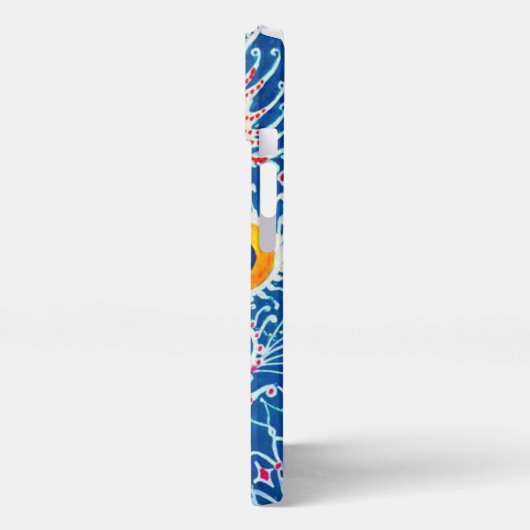 Blauwe geitenkat iPhone hoesje (Linkerkant)