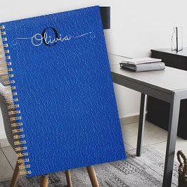 Blauwe Geitenvacht Typografie Monogram Planner