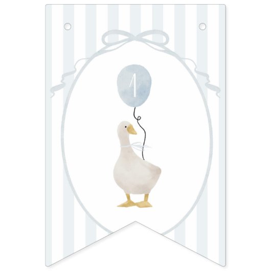 Blauwe Gekke Gans 12 maanden Photo Banner (Eerste vlag)