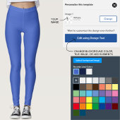 Blauwe gekleurde Leggings Vervang Afbeelding en kl