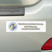 Blauwe/gele Logo Bumpersticker (Op auto)
