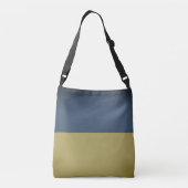 blauwe gele Oekraïnse vlaggenzak Crossbody Tas (Achterkant)