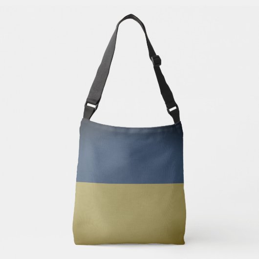 blauwe gele Oekraïnse vlaggenzak Crossbody Tas (Voorkant)