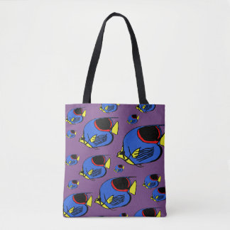 Blauwe, Gele & Rode Zonvis Draagtas