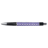 Blauwe Gem Art Structuur Pen (Voorkant)