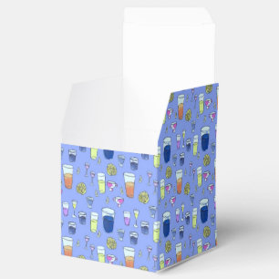 Blauwe gemengde Drinken voorverpakking Bedankdoosjes