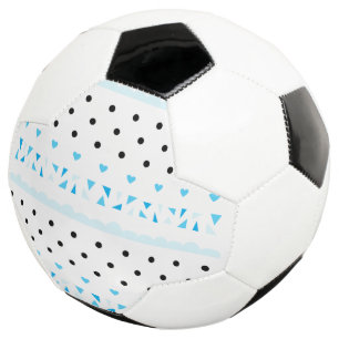 Blauwe geometrie voetbal