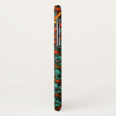 Blauwe "geparkeerde ogen", vierkant, kras of rood Case-Mate iPhone case (Achterkant/links)