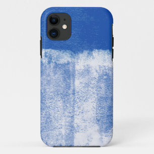 Blauwe gerolde verf iPhone 11 hoesje