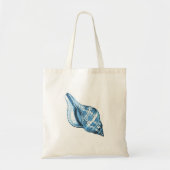 Blauwe geschenken aan het strand van de schelpzee tote bag (Voorkant)