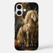 Blauwe Gevleugelde Pegasus Classical Fantasy Art Case-Mate iPhone Case (Achterkant)