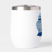 Blauwe Ginger Jar Jars Monogram (Voorkant)