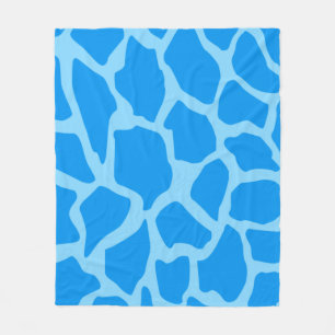 Blauwe Giraffe Patroon Fleece Deken