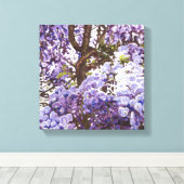 Blauwe gisterie 2011 canvas afdruk (Insitu (Houten vloer))