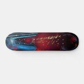 Blauwe gitaar skateboard (Horizontaal)