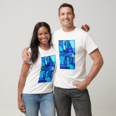 Blauwe gitaar t-shirt (Unisex)