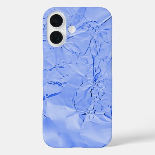 blauwe glanzende folie Case-Mate iPhone case (Achterkant)