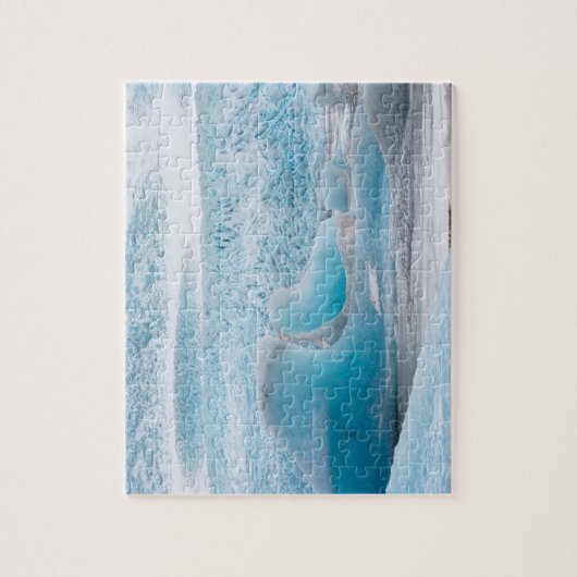 Blauwe gletsjerformaties, horizontaal legpuzzel (Verticaal)