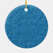 Blauwe glitter, Glitter Background, Bat Mitzvah Keramisch Ornament (Achterkant)