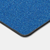 Blauwe glitter, sprankeling, glitterachtergrond bureaumat (Hoek)