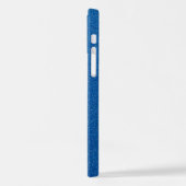 Blauwe glitter, sprankeling, glitterachtergrond iPhone hoesje (Linkerkant)