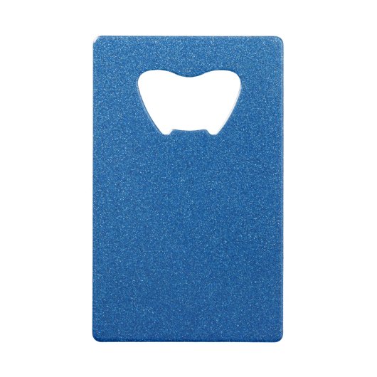Blauwe glitter, sprankeling, glitterachtergrond kredietkaart flessenopener (Voorkant)