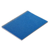 Blauwe glitter, sprankeling, glitterachtergrond notitieboek (Linkerzijde)