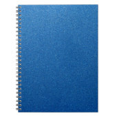 Blauwe glitter, sprankeling, glitterachtergrond notitieboek (Voorkant)