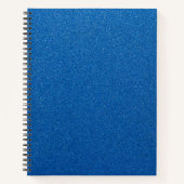 Blauwe glitter, sprankeling, glitterachtergrond notitieboek (Voorkant)