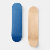 Blauwe glitter, sprankeling, glitterachtergrond skateboard (Voorkant)