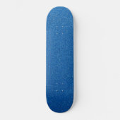 Blauwe glitter, sprankeling, glitterachtergrond skateboard (Voorkant)