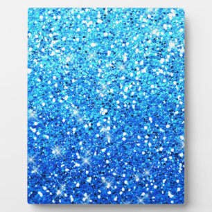 Blauwe Glitters Sparkles Textuur Fotoplaat