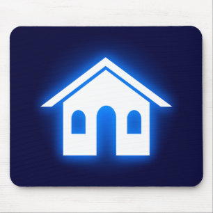 blauwe gloed thuis muismat