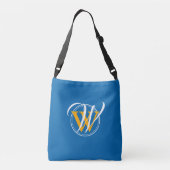 Blauwe God heeft laatste woord (Spreuken 16:1) Crossbody Tas (Achterkant)