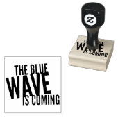 Blauwe golf 2 x 2 inch Rubber Stempel (Gestempeld)