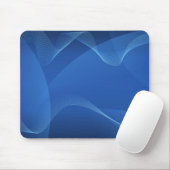 Blauwe Golf Abstracte Muismat (Met muis)