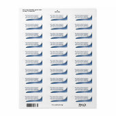 Blauwe golf etiket (Full Sheet)