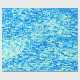 Blauwe Golf Golvend Helder Niet Naadloos Cadeaupapier