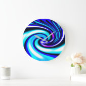 Blauwe golf grote klok (Huis)