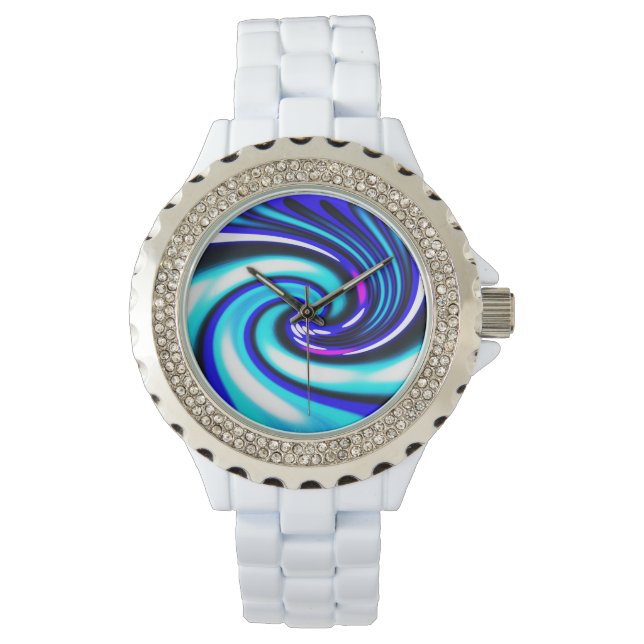 Blauwe golf horloge (Voorkant)