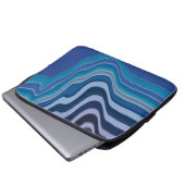 Blauwe Golf Laptop Sleeve (Voorkant onderkant)
